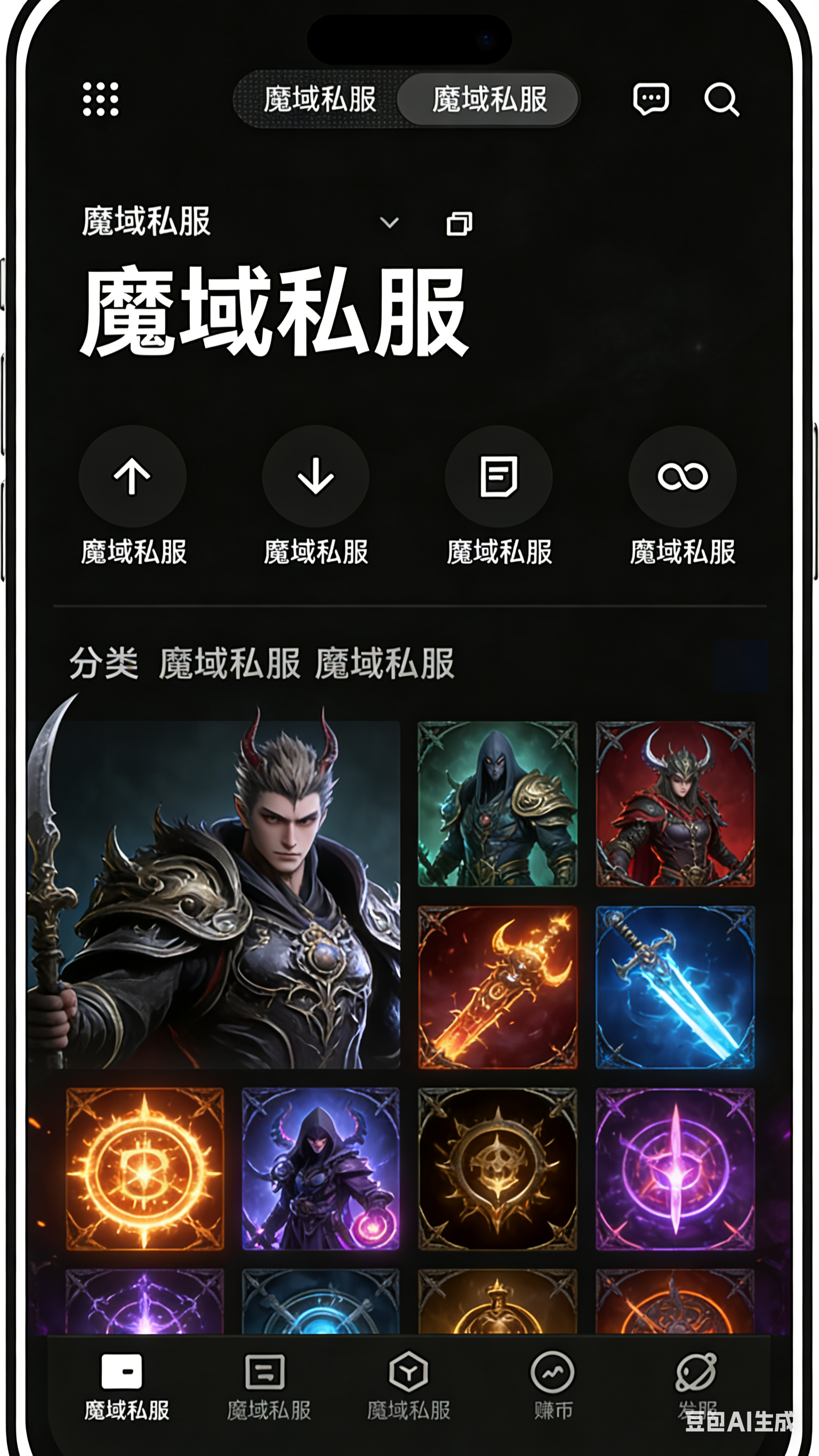 魔域SF游戏主城场景