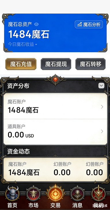 魔域SF主城玩家聚集画面